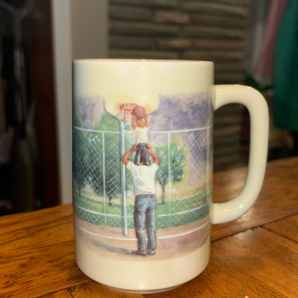 Vintage Otagiri 4.75” Tall Father Basketball Mug